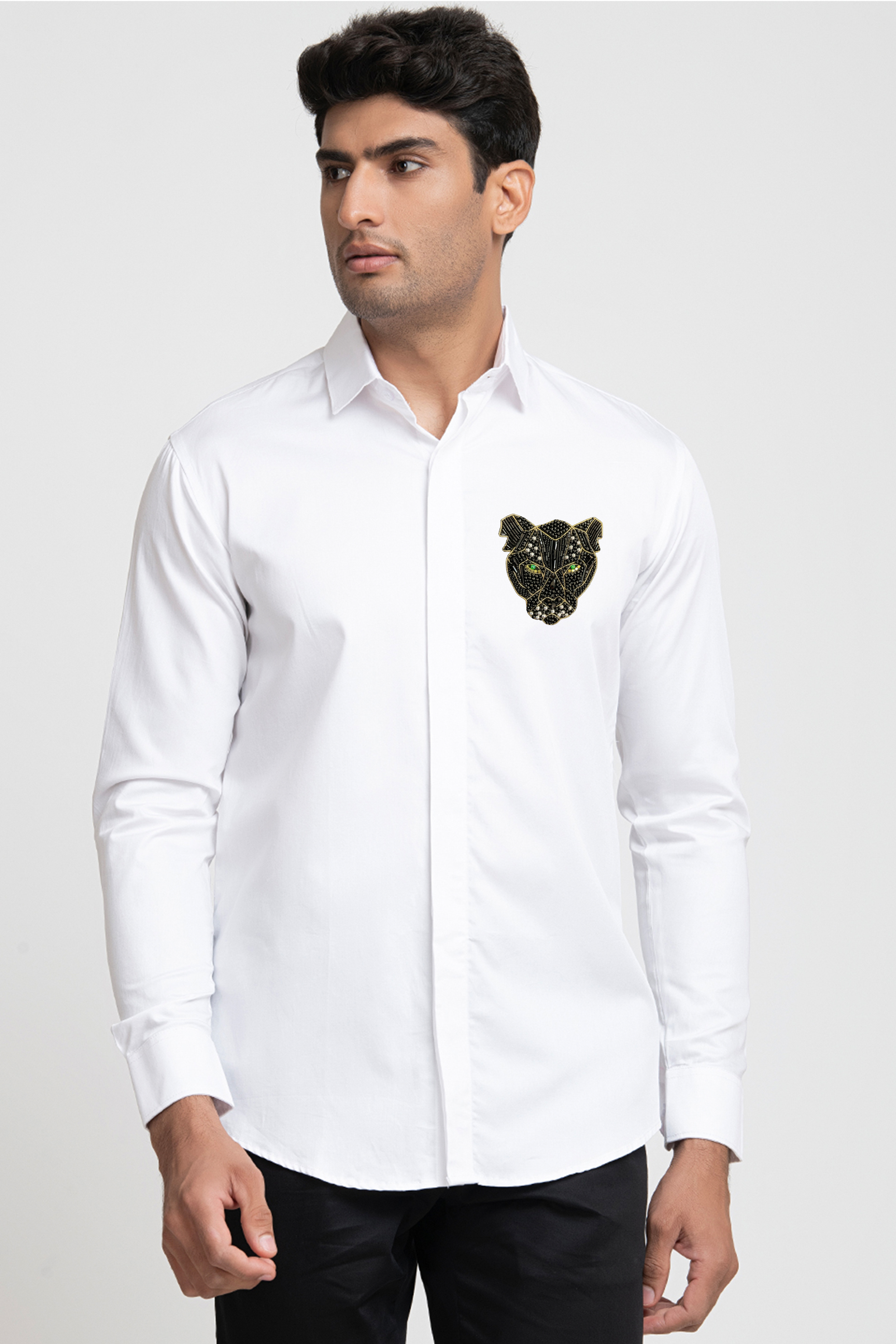 【2plan】Pla Embroidery Punching Short Sleeve Shirt Petticoat Short Sleeve Shirt | Parallel