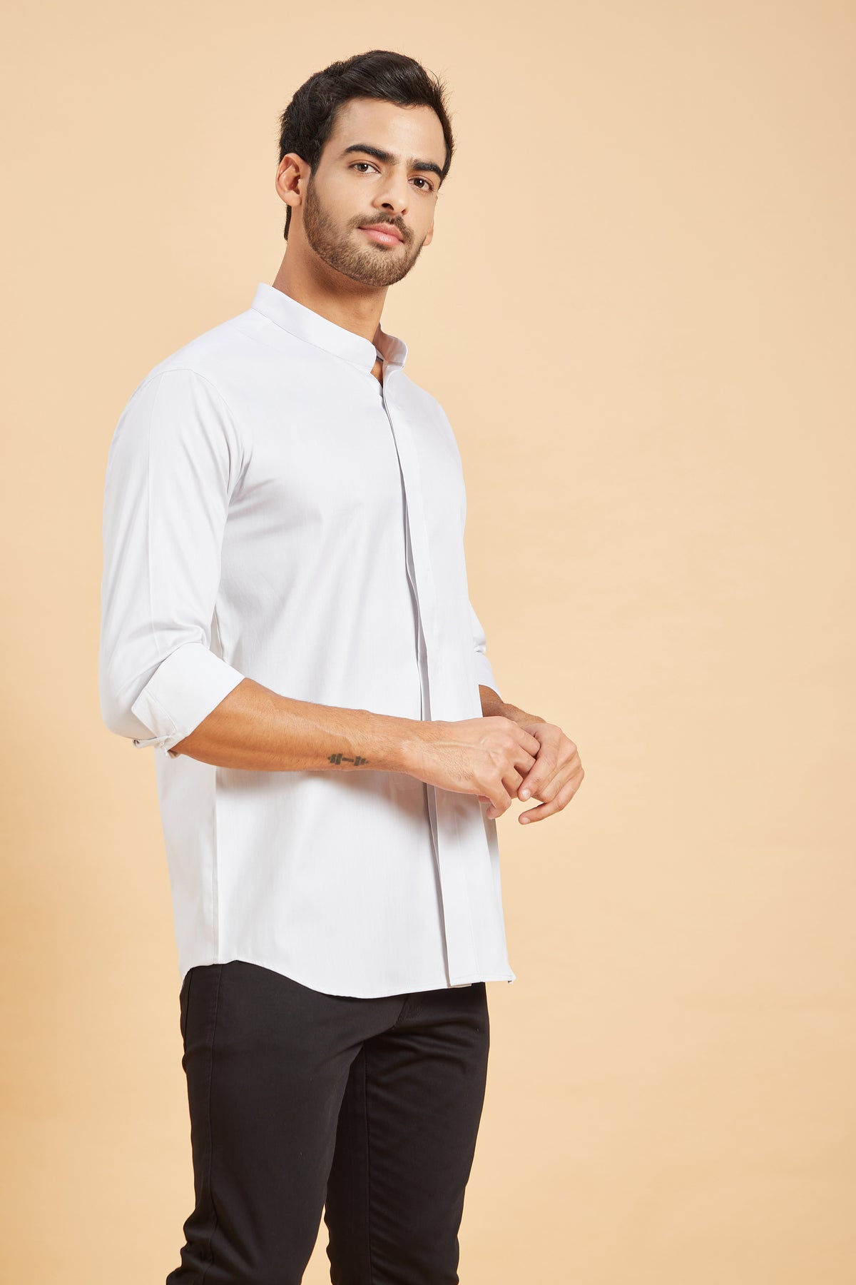 郵送買取 新品5台以上送料無料キャンペーン中！！  Grey Mens Design Hilo Mandarin DESIGN HILO – Shirt Oxford Collar トップス