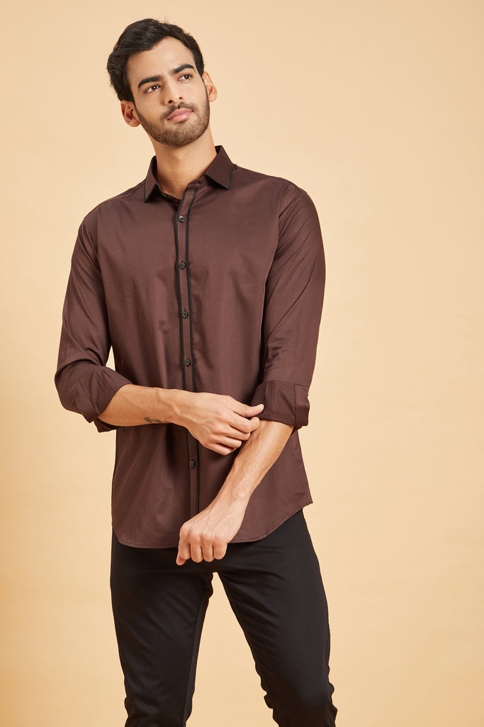 Brunette Pattern Shirt